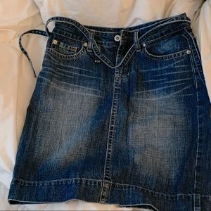 Y2K vintage denim skirt